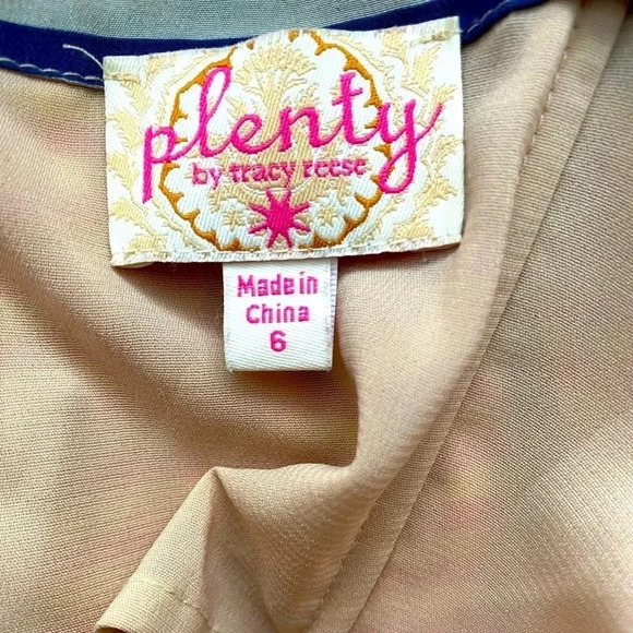 ANTHRO TRACY REESE |Vibrant Multicolored Rainbow Striped Silk Pleated Dress Sz 6 - Picture 11 of 12